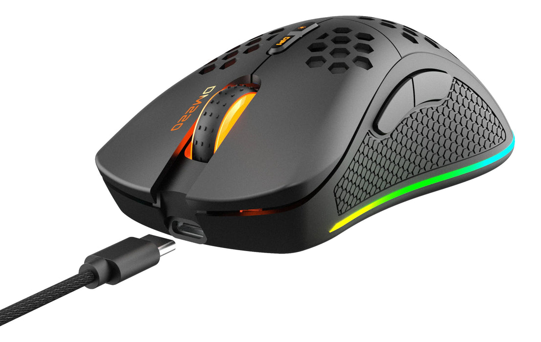 EAN 7333048050601 - Deltaco Gaming GAM-120 ratón Juego mano derecha RF Wireless + Bluetooth + USB Type-C Óptico 4800 DPI imagen 5