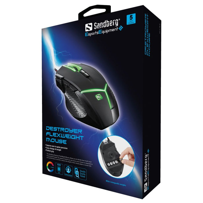 EAN 5705730640193 - Sandberg 640-19 ratón Juego mano derecha USB tipo A Laser 4000 DPI imagen 3