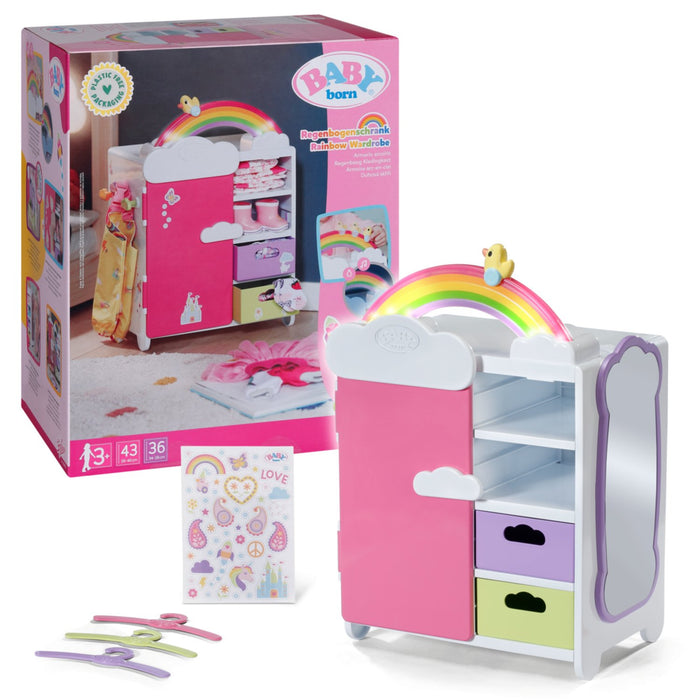 EAN 4001167836040 - BABY born Rainbow Wardrobe Armario de muñeca imagen 3