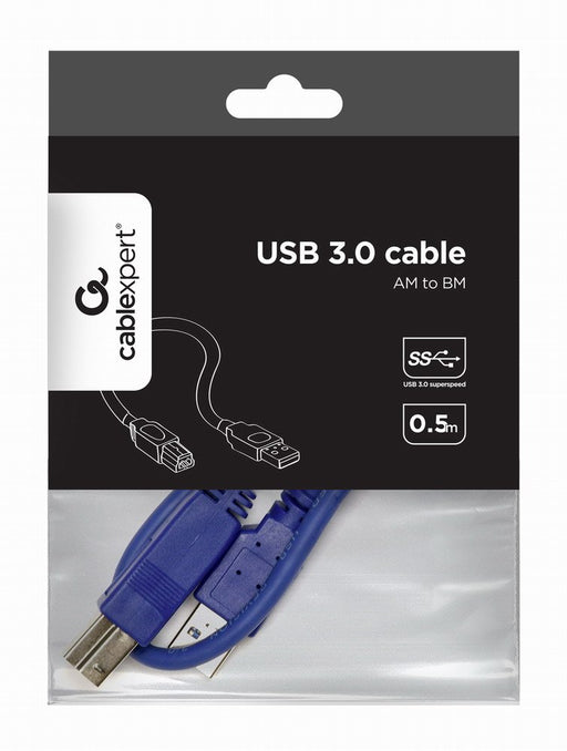 EAN 8716309080316 - Gembird USB 3.0 A - USB 3.0 B, 0.5m cable USB USB 3.2 Gen 1 (3.1 Gen 1) 0,5 m USB A USB B Azul imagen 2