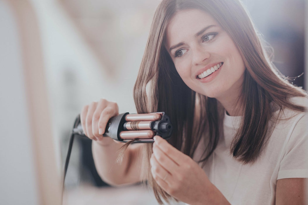 EAN 3121040070925 - Rowenta Waves Addict CF4710 Herramienta de peinado con múltiples accesorios Caliente Negro, Oro imagen 15