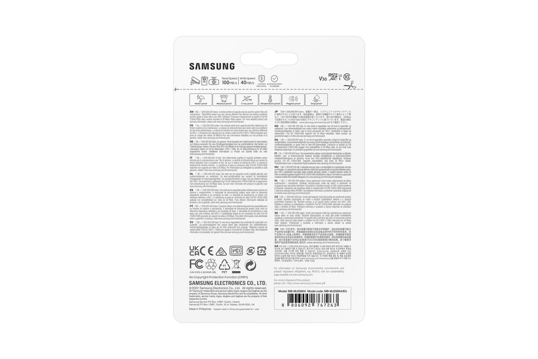 EAN 8806092767263 - Samsung MB-MJ256K 256 GB MicroSDXC UHS-I Clase 10 imagen 9