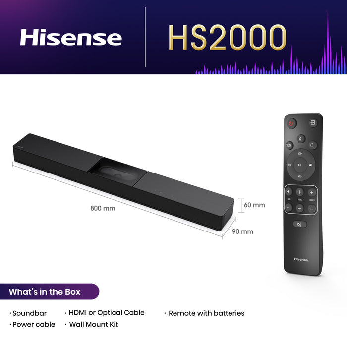 EAN 6942351411514 - Hisense HS2000 altavoz soundbar 2.1 canales 240 W imagen 12