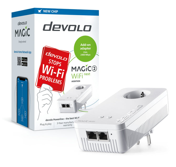 EAN 4250059686106 - Devolo Magic 2 Wifi next Single 1200 Mbit/s Ethernet Blanco 1 pieza(s) imagen 3