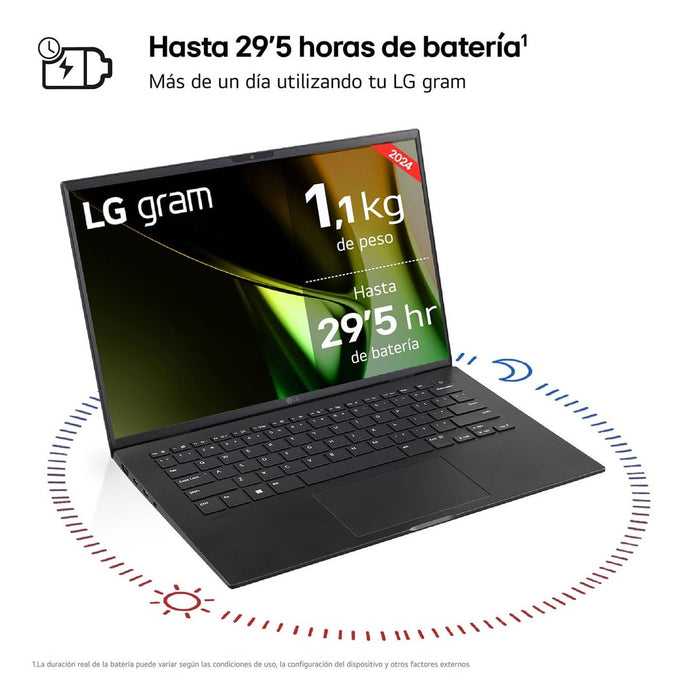 EAN 8806096241684 - LG Gram 14Z90S Intel Core Ultra 5 125H Portátil 35,6 cm (14") WUXGA 16 GB LPDDR5-SDRAM 512 GB SSD Wi-Fi 6 imagen 5