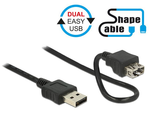 EAN 4043619836659 - DeLOCK 2m 2xUSB2.0-A cable USB USB 2.0 USB A Negro imagen 2