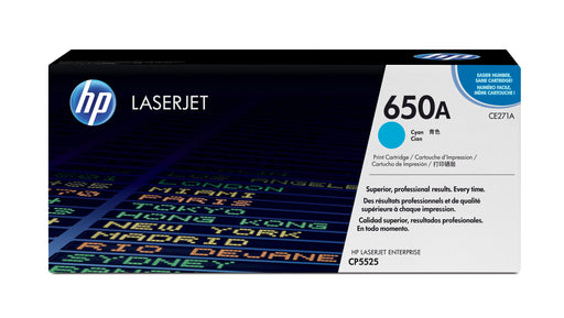 EAN 0884962161173 - HP 650A Cyan Original LaserJet Toner Cartridge cartucho de tóner 1 pieza(s) imagen 1