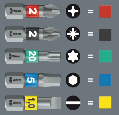 EAN 4013288180148 - Wera 05057417001 punta de destornillador 10 pieza(s) imagen 11