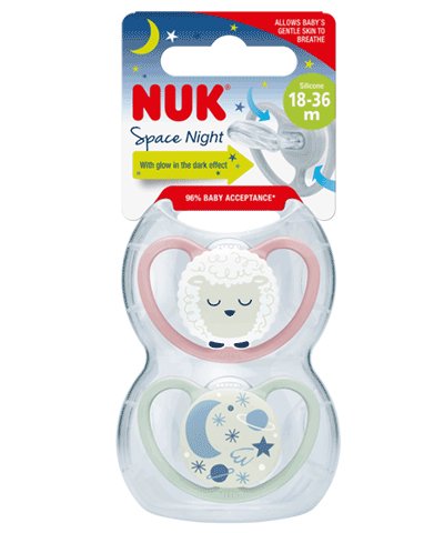 EAN 4008600430520 - NUK 10177213 chupete de niño Chupete clásico para bebés Ortodóntico Silicona Color menta, Rosa imagen 2