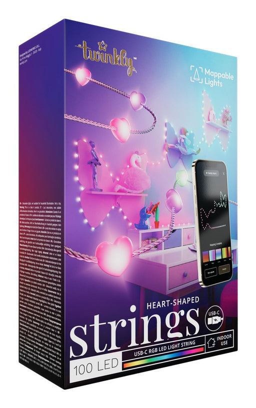 EAN 8053614841240 - Twinkly Strings USB-C Hearts Tira de luz inteligente Wi-Fi/Bluetooth imagen 1