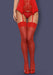 EAN 5901688211489 - Obsessive S800 RED L/XL pantis y media Rojo, Transparente imagen 2