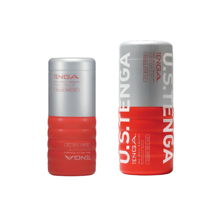 EAN 4560220554401 - Tenga U.S. DOUBLE HOLE CUP Masturbador masculino Rojo Elastómero termoplástico (TPE) imagen 3