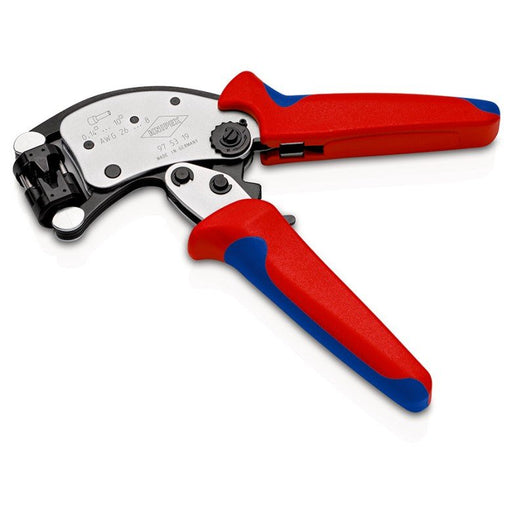EAN 4003773088097 - Knipex 97 53 19 crimpadora Herramienta para prensar Negro, Azul, Rojo imagen 2