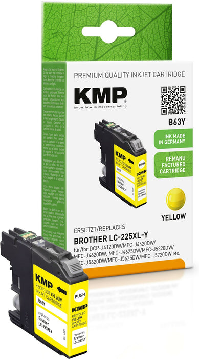 EAN 4011324371017 - KMP B63Y cartucho de tinta 1 pieza(s) Compatible Amarillo imagen 1