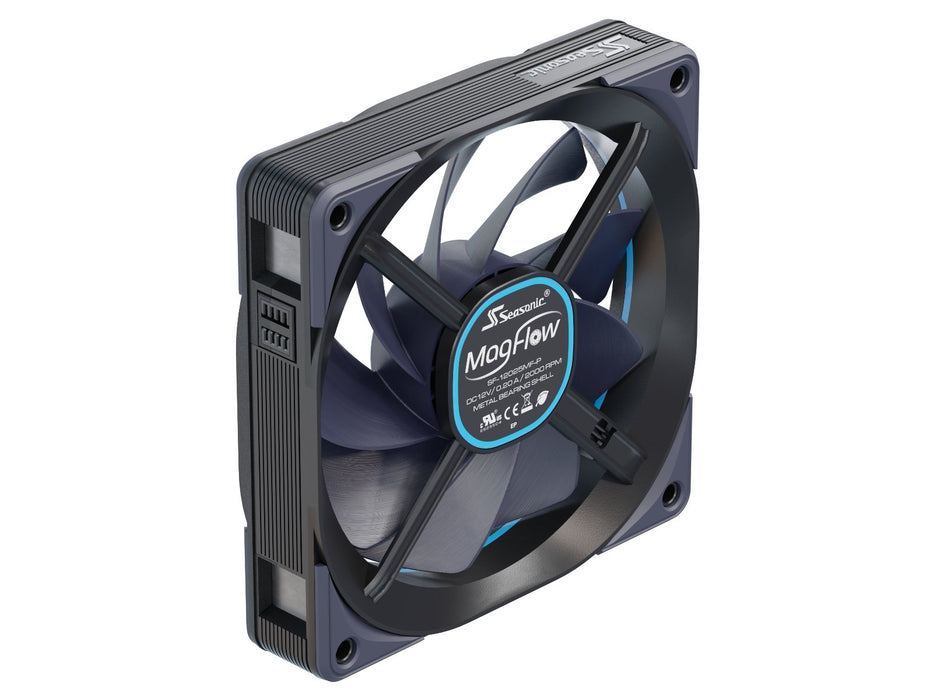 EAN 4711173877608 - Seasonic MagFlow 1-Fan Kit Carcasa del ordenador Ventilador 12 cm Negro 1 pieza(s) imagen 1