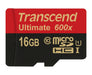 EAN 0760557825449 - Transcend 16GB microSDHC Class 10 UHS-I (Ultimate) MLC Clase 10 imagen 1