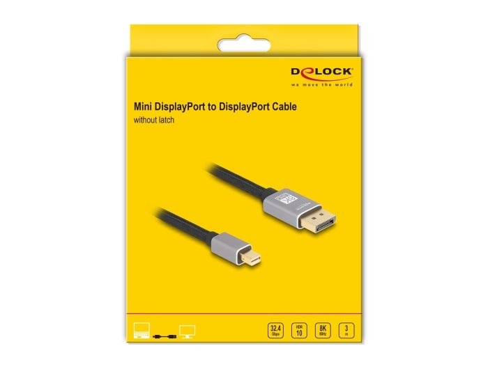 EAN 4043619810932 - DeLOCK 81093 cable DisplayPort 3 m Mini DisplayPort Gris imagen 3