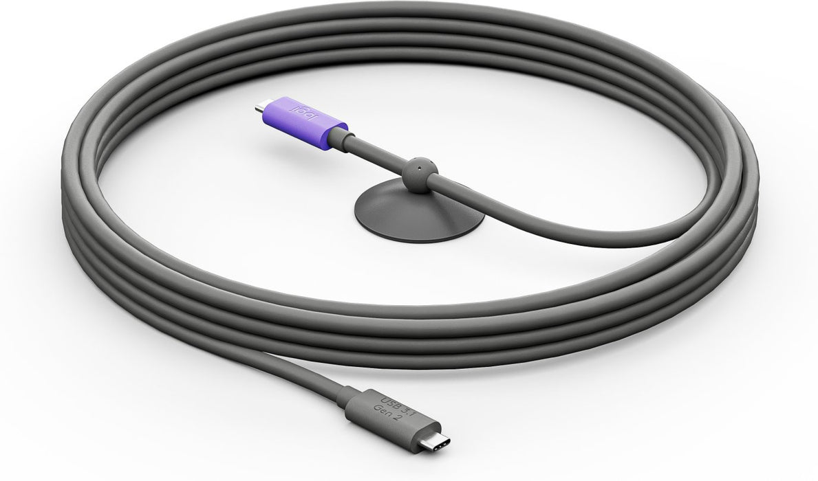 EAN 0097855199577 - Logitech 952-000195 cable USB USB 3.2 Gen 2 (3.1 Gen 2) 5 m USB C Grafito, Violeta imagen 1