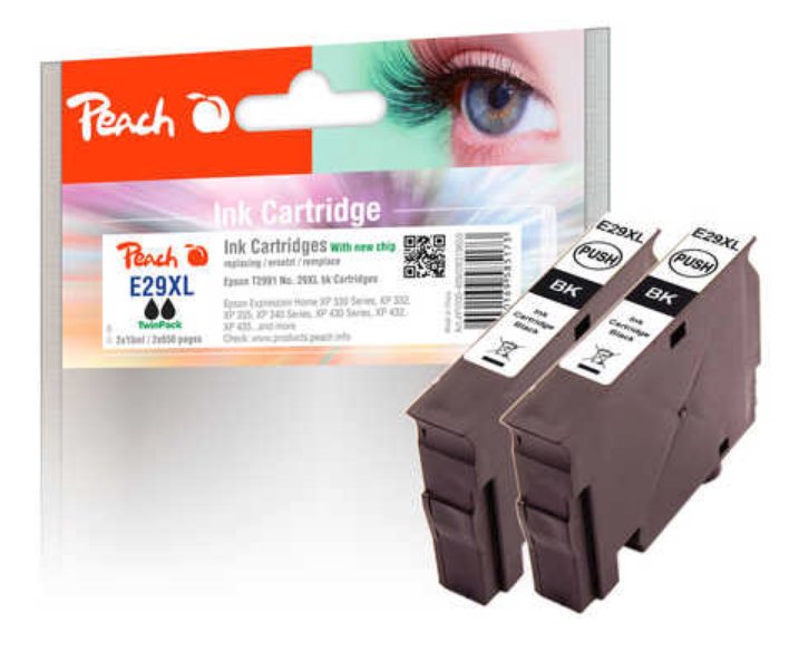 EAN 7640169585173 - Peach 0F319659 cartucho de tinta 2 pieza(s) Negro imagen 1