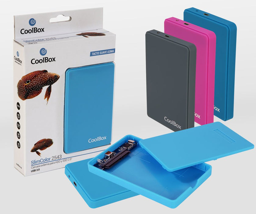 EAN 8436556140556 - CoolBox SlimColor 2543 Carcasa de disco duro/SSD Gris 2.5" imagen 10