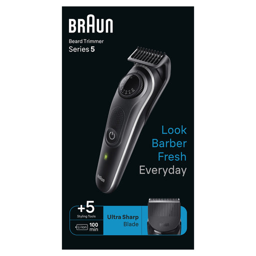 EAN 4210201448075 - Braun BeardTrimmer 5 80708197 depiladora para la barba Batería 40 2 cm Negro imagen 2