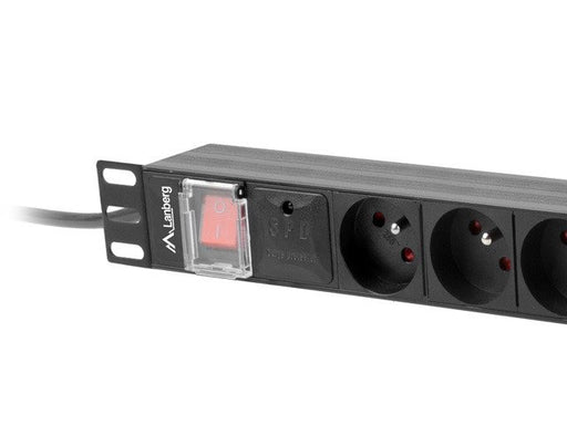 EAN 5901969429732 - Lanberg PDU-08E-0200-BK unidad de distribución de energía (PDU) 8 salidas AC 1U Negro imagen 2