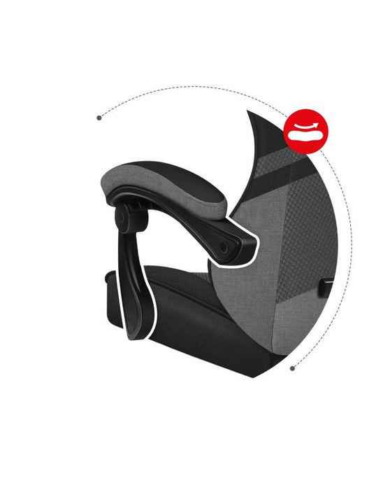 EAN 5903796013177 - Huzaro FORCE 4.4 Silla para videojuegos de PC Asiento (de seguridad) de butaca Negro, Gris imagen 11