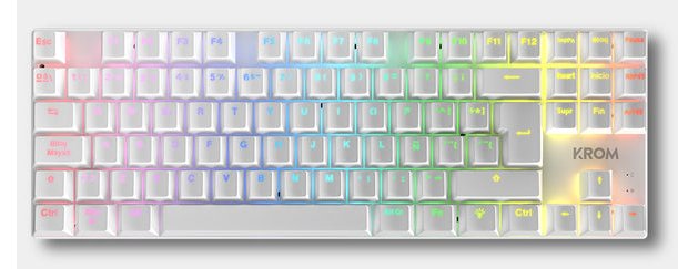 EAN 8436587975752 - Krom NXKROMKLASS teclado Ratón incluido Juego USB QWERTY Inglés Blanco imagen 4