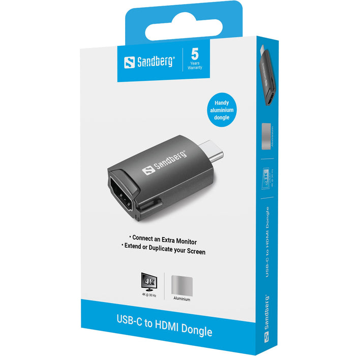 EAN 5705730136344 - Sandberg 136-34 Adaptador gráfico USB Negro imagen 3