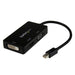 EAN 0065030854290 - StarTech.com MDP2VGDVHD adaptador de cable de vídeo 0,15 m DVI-D + VGA (D-Sub) + HDMI Negro imagen 1
