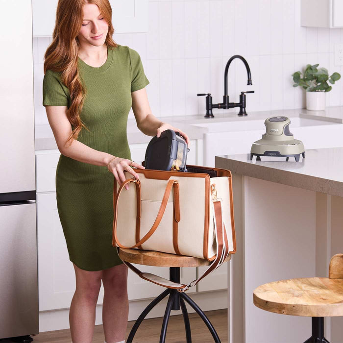 EAN 622356317610 - Ninja CRISPi Sencillo 3,8 L 1700 W Freidora de aire caliente Gris, Color piedra, Transparente imagen 3