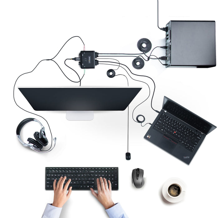 EAN 0065030899345 - StarTech.com C2-H46-UAC-CBL-KVM interruptor KVM Negro imagen 2