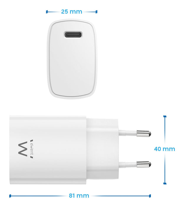 EAN 8056045876379 - Ewent EW1320_R1 cargador de dispositivo móvil Universal Blanco Corriente alterna Carga rápida Interior imagen 2