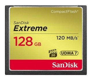 EAN 0619659124748 - SanDisk CF Extreme 128GB CompactFlash imagen 1