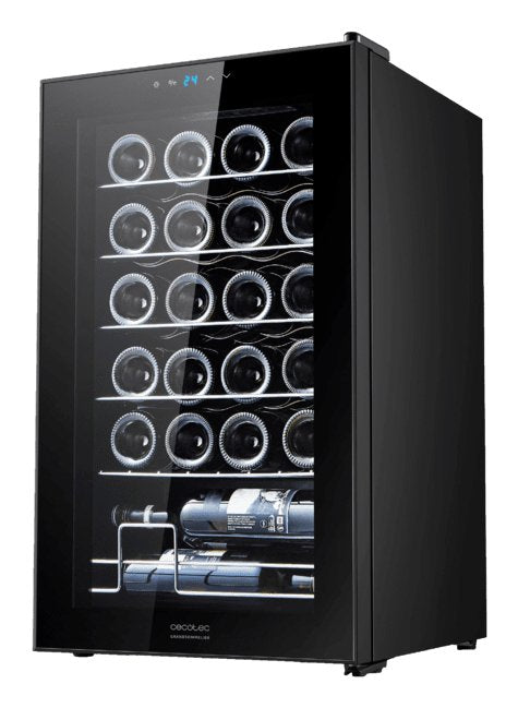 EAN 8435484001243 - Cecotec 00124 enfriador de vino Nevera de vino Independiente Negro 24 botella(s) imagen 1