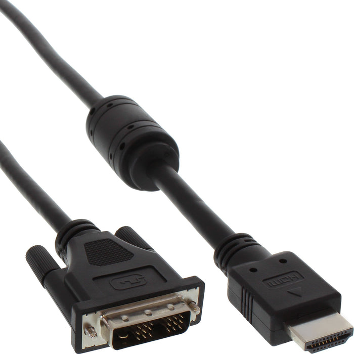 EAN 4043718042739 - InLine 17663 adaptador de cable de vídeo 3 m HDMI DVI-D Negro imagen 1
