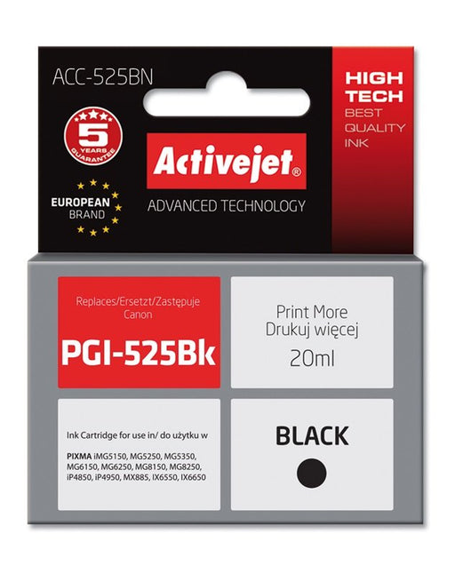 EAN 5901452155254 - Activejet ACC-525BN cartucho de tinta 1 pieza(s) Compatible Alto rendimiento (XL) Negro imagen 2