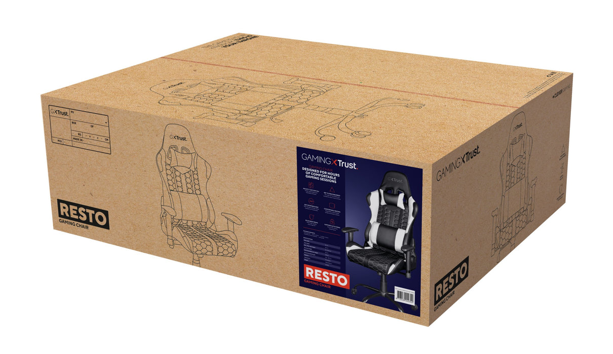 EAN 8713439244342 - Trust GXT 708W Resto Silla para videojuegos universal Negro, Blanco imagen 6