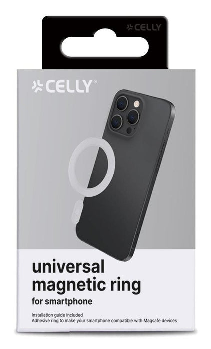 EAN 8021735218982 - Celly MAGCADAPTERWH accesorio para teléfono móvil o smartphone Anillo magnético imagen 4