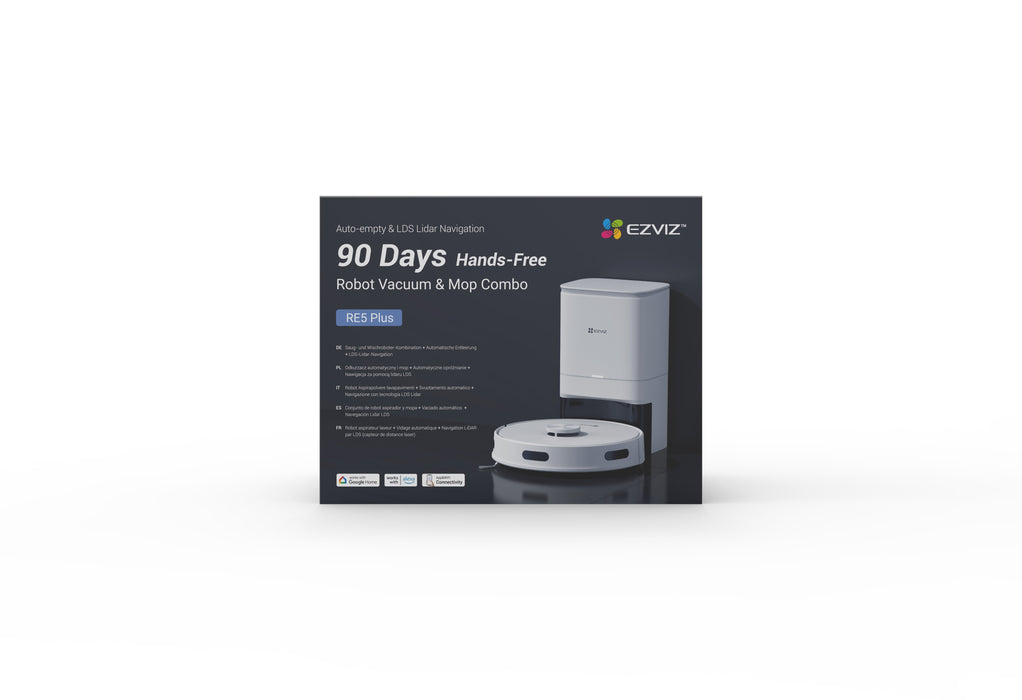 EAN 6941545618302 - EZVIZ RE5 PLUS 0,35 L Bolsa para el polvo Blanco imagen 14