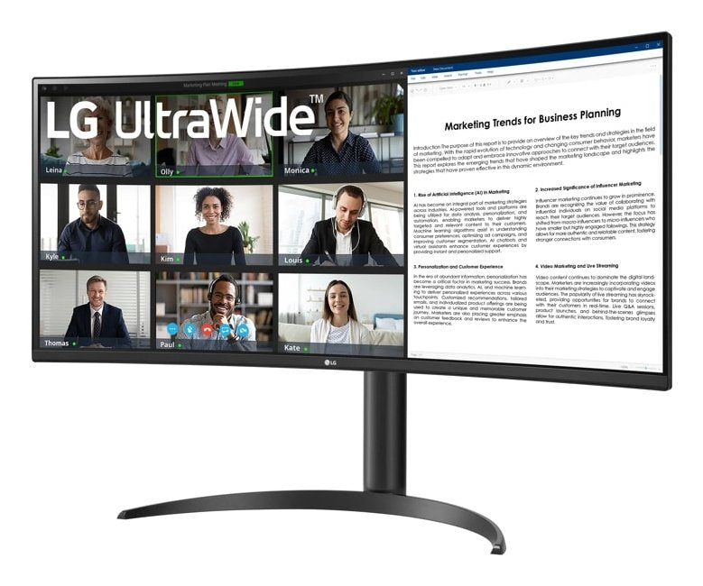 EAN 0195174097533 - LG 34WR55QK-B pantalla para PC 86,4 cm (34") 3440 x 1440 Pixeles Wide Quad HD Negro imagen 3