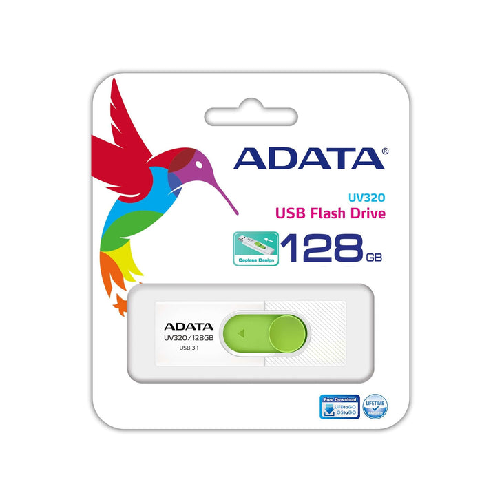 EAN 4713218462855 - ADATA UV320 unidad flash USB 128 GB USB tipo A 3.2 Gen 1 (3.1 Gen 1) Verde, Blanco imagen 3