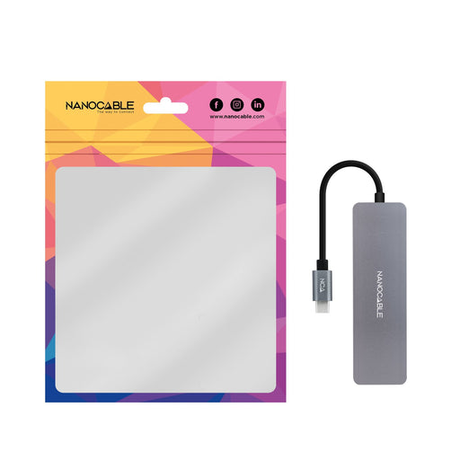 EAN 8433281014053 - Nanocable 10.16.4409 hub de interfaz USB 3.2 Gen 1 (3.1 Gen 1) Type-C 5 Mbit/s imagen 2