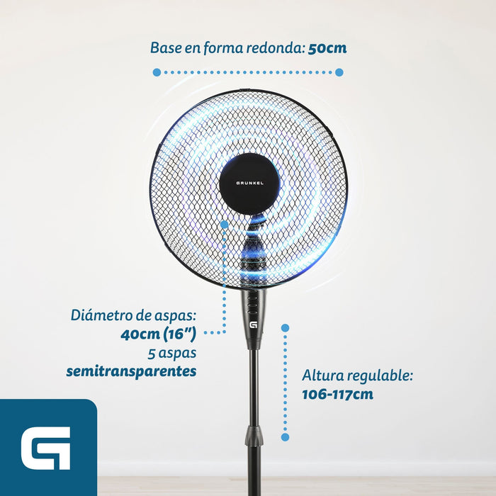 EAN 8426156018119 - Grunkel FAN-165XNG ventilador Negro imagen 3