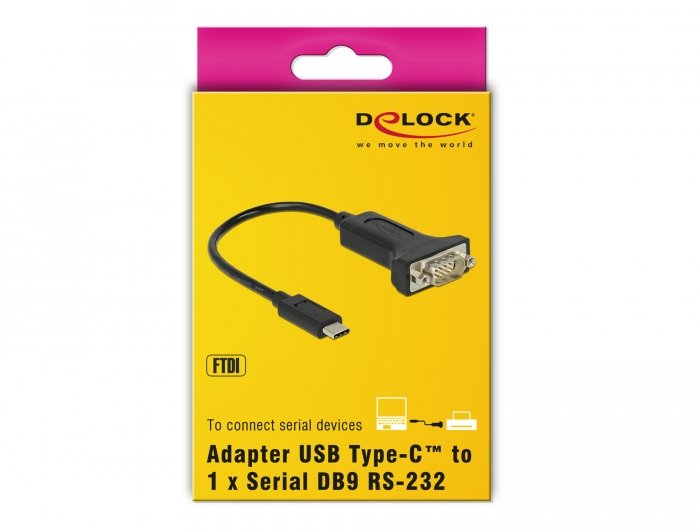 EAN 4043619639083 - DeLOCK 63908 cable de serie Negro 0,15 m DB-9 imagen 2