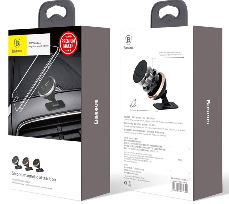EAN 6932172627058 - Baseus SUCX140012 soporte Soporte activo para teléfono móvil Teléfono móvil/smartphone Negro, Plata imagen 3
