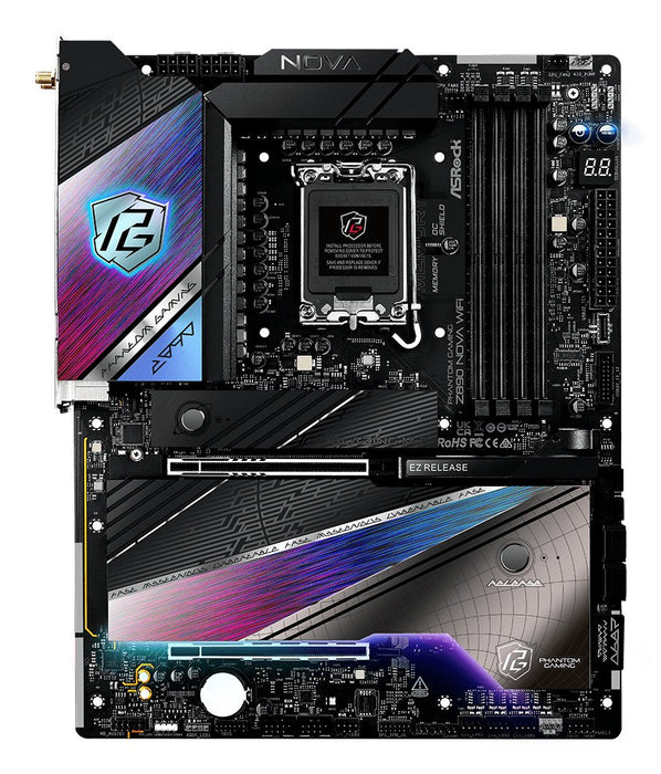 EAN 4710483949708 - Asrock Phantom Gaming Z890 Nova WiFi Intel Z890 LGA 1851 (Socket V1) ATX imagen 2