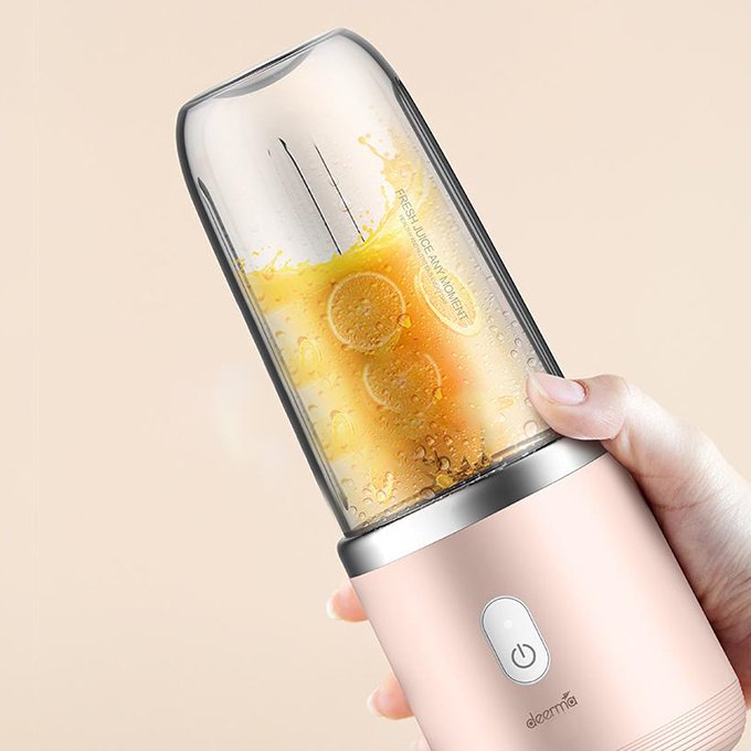 EAN 6955578034954 - Deerma NU05 licuadora 0,4 L Batidora de vaso Rosa, Acero inoxidable imagen 4