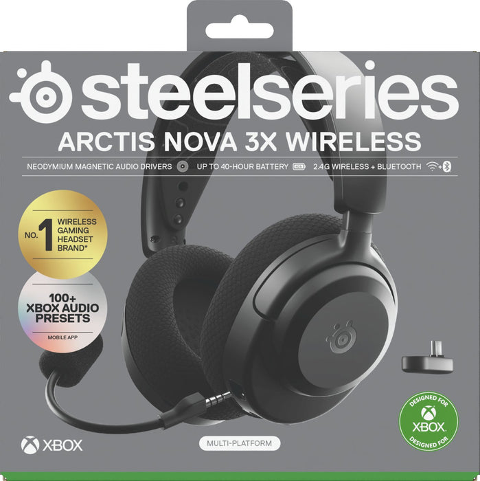 EAN 5707119059572 - Steelseries Arctis Nova 3X Auriculares Inalámbrico Diadema Música/uso diario Bluetooth Negro imagen 9
