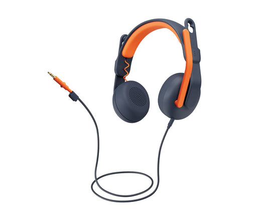EAN 0097855190680 - Logitech 981-001372 auricular y casco Auriculares Alámbrico Diadema Educación Azul, Naranja imagen 2